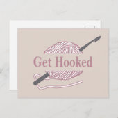 クロシェおもしろいー引用文クロシェことわざ シーズンポストカード (正面/裏面)