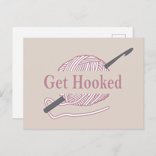 クロシェおもしろいー引用文クロシェことわざ シーズンポストカード (正面/裏面)