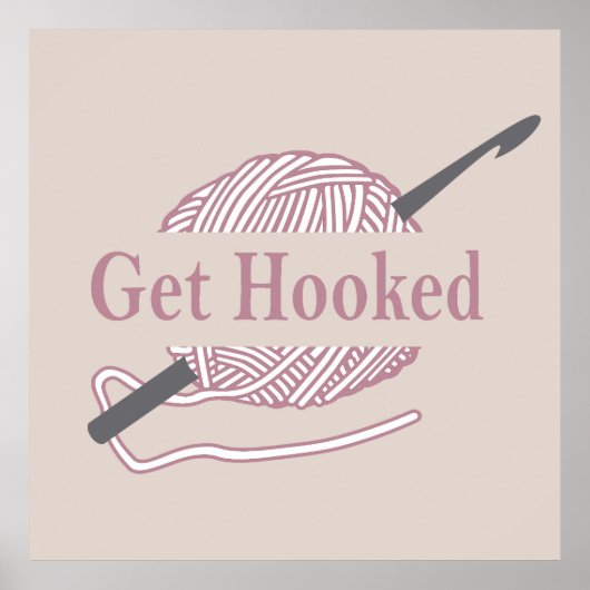 クロシェおもしろいー引用文クロシェことわざ ポスター (正面)