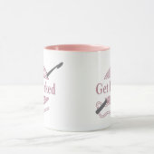 クロシェおもしろいー引用文クロシェことわざ マグカップ (中央)