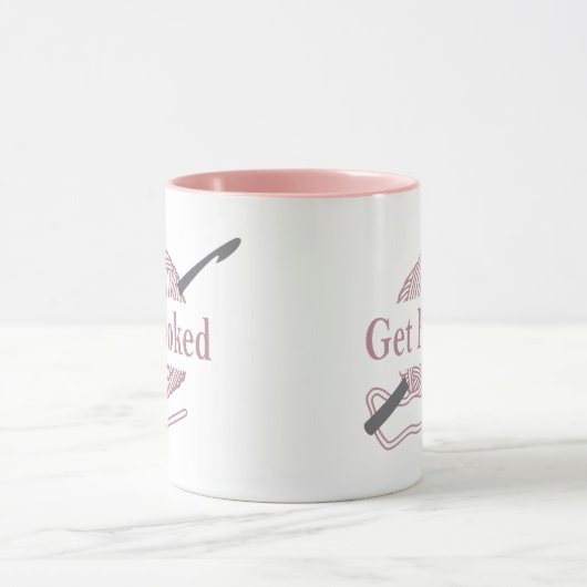 クロシェおもしろいー引用文クロシェことわざ マグカップ (中央)