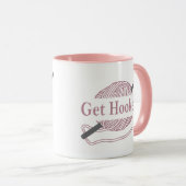 クロシェおもしろいー引用文クロシェことわざ マグカップ (正面右)