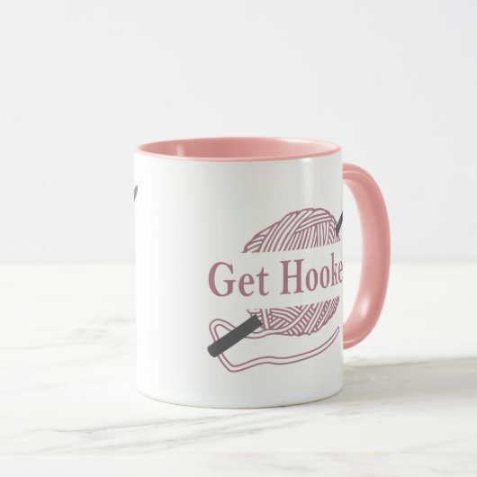 クロシェおもしろいー引用文クロシェことわざ マグカップ (正面右)