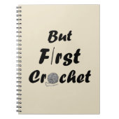 クロシェおもしろい引用文編み物ことわざギフト ノートブック (正面)