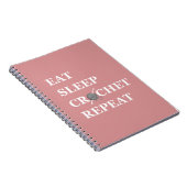 クロシェおもしろい引用文編み物ことわざギフト ノートブック (右側)