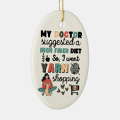 クロシェおもしろい編み物ギフト,フック,糸,ユーモア セラミックオーナメント (右)