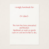 クロシェつるラベル (裏面)