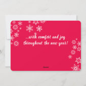 クロシェのフックのループ糸メリークリスマスカード シーズンカード (裏面)