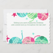 クロシェのフックのループ糸メリークリスマスカード シーズンカード (裏面)