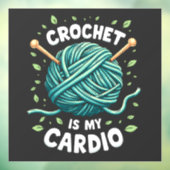 クロシェは私のカーディオ裁縫糸フィットネス ウィンドウサイン (シート3)