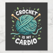 クロシェは私のカーディオ裁縫糸フィットネス ワインラベル (シングルラベル)