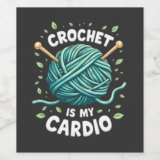 クロシェは私のカーディオ裁縫糸フィットネス ワインラベル (シングルラベル)