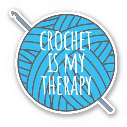 クロシェは私のセラピーシールだ シール (正面)