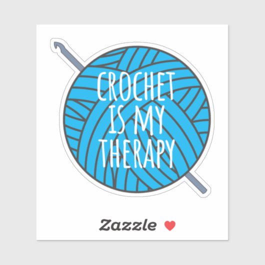 クロシェは私のセラピーシールだ シール (シート)