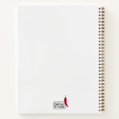 クロシェカラフルベジタブルマッシュルームのコラージュ名 ノートブック (裏面)