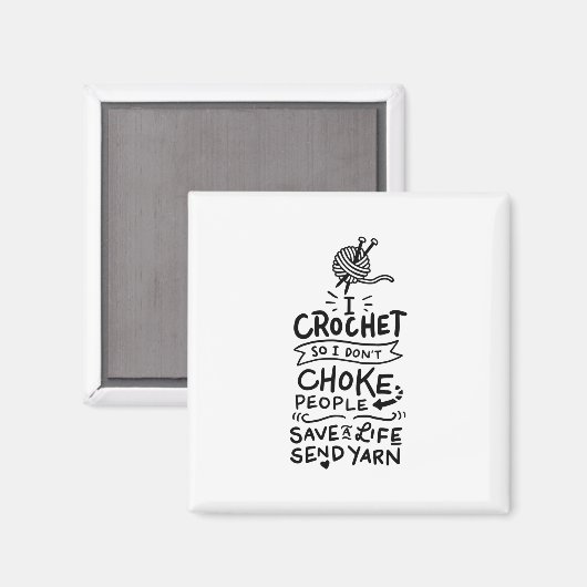 クロシェットウール マグネット (正面/裏面)