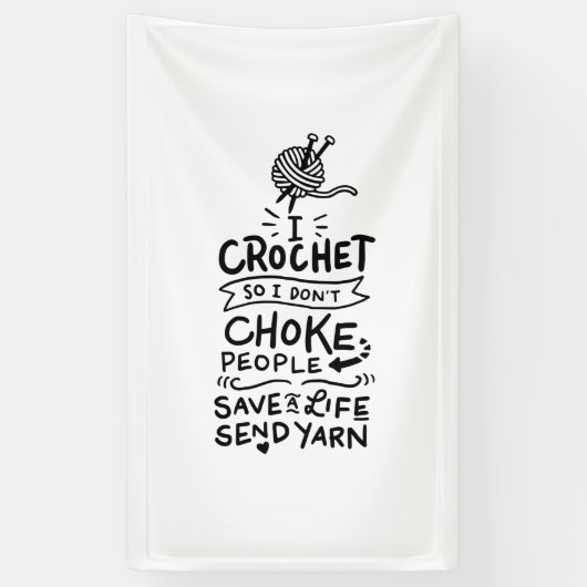 クロシェットウール 横断幕 (縦)