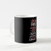 クロシェティング コーヒーマグカップ (正面左)