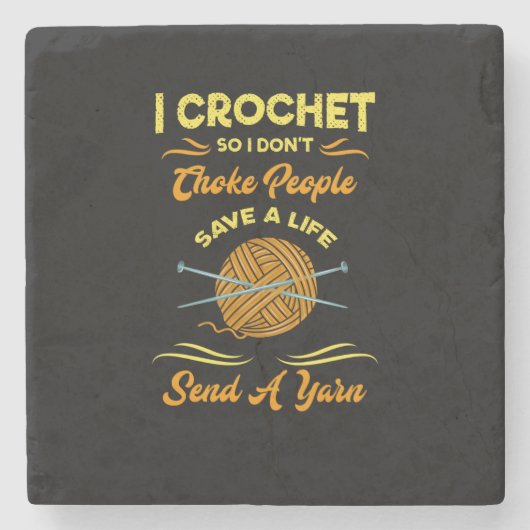 クロシェティング ストーンコースター (正面)