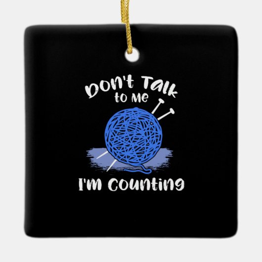 クロシェティング セラミックオーナメント (正面)