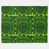 クロシェデザイン フリースブランケット (正面(横))