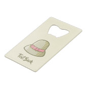 クロシェハットイエロー クレジットカード栓抜き (裏面アングル)