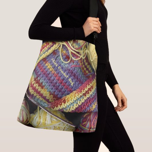 クロシェパーソナライズされたト クロスボディバッグ (クローズアップ)