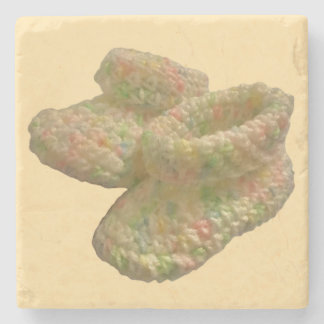 クロシェベビーシューズデザイン ストーンコースター