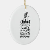 クロシェートクロシェータギフト セラミックオーナメント (右)