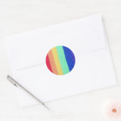 クロシェードレインボーステッカー ラウンドシール (封筒)