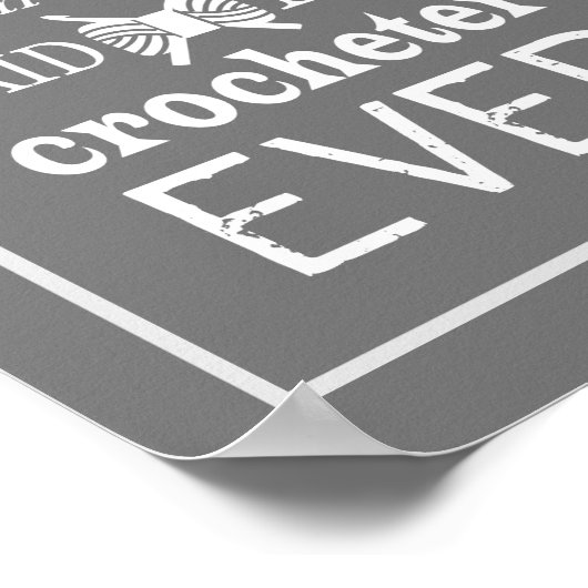 クロシェ不十分な糸クラフトルーム暗い ポスター (角)