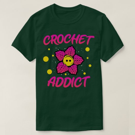 クロシェ中毒 Tシャツ (デザイン正面)
