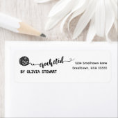 クロシェ差出人住所 ラベル (インサイチュ)