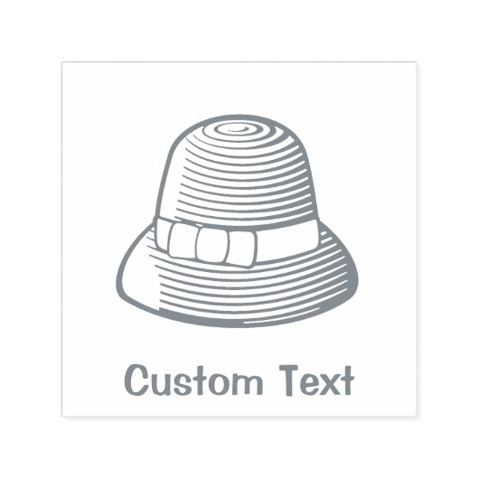 クロシェ帽 セルフインキングスタンプ (デザイン)