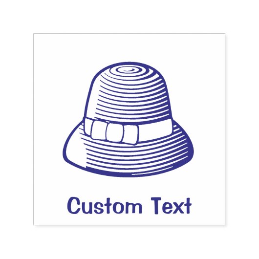 クロシェ帽 セルフインキングスタンプ (デザイン)