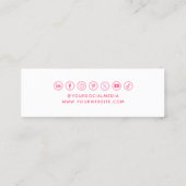 クロシェ服ラベルスモールビジネスプライスラベル コーリングカード (裏面)