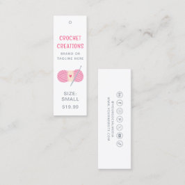 クロシェ服ラベルスモールビジネスプライスラベル コーリングカード