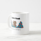 クロシェ糸コレクションキャットおもしろい コーヒーマグカップ (正面左)