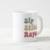 クロシェ編み物裁縫 ジャンボコーヒーマグカップ (正面右)