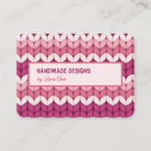 クロシェ編み物 名刺 (正面)