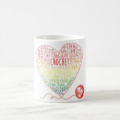 クロシェ語マグ（色） コーヒーマグカップ (中央)