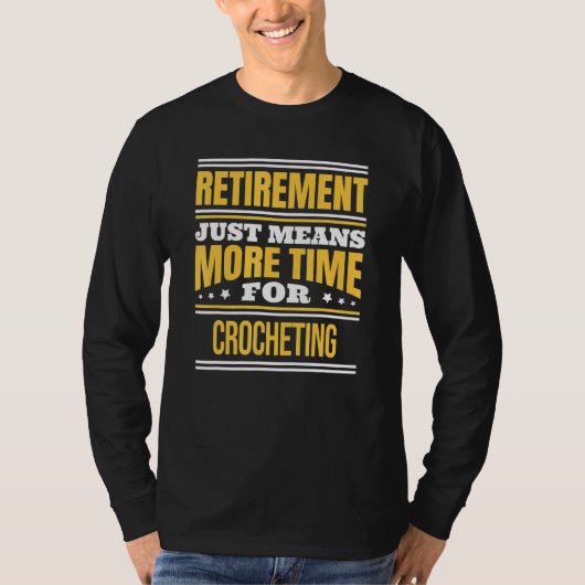 クロシェ退職したト時計ことわざ退職 Tシャツ (正面)