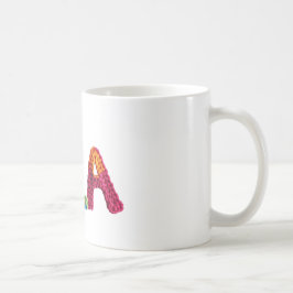 クロシェ鮮やかト模様のIsla名 コーヒーマグカップ