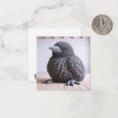 クロシェ・カラス・グリーティング・カード ノートカード (正面/裏面インサイチュ)