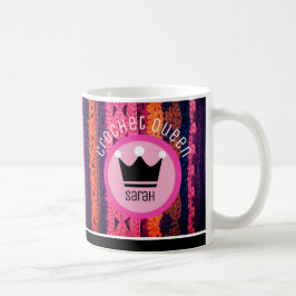 クロシェ・クイーン!おもしろいの贈り物かぎ愛好家Mag コーヒーマグカップ