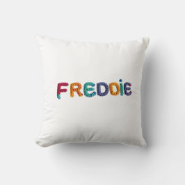 クロシェ・パター鮮やかンのFREDDIE名 クッション