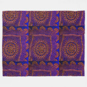 クロシェ フリースブランケット (正面(横))