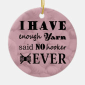 クロシェ – ヤーンホーダークラフツ セラミックオーナメント (正面)