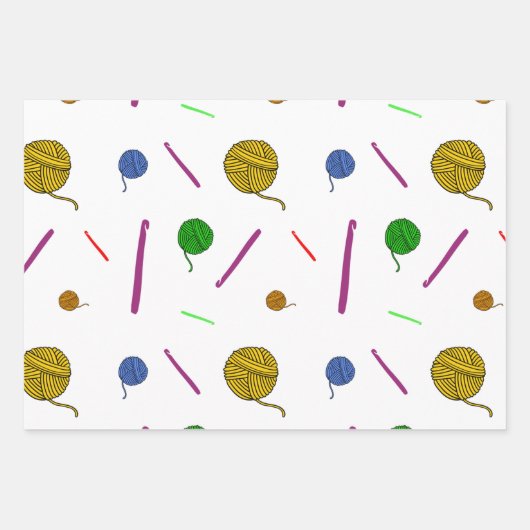 クロシェ ラッピングペーパーシート (正面3)