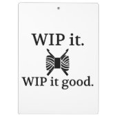 クロシェ・WIP良い工芸品 クリップボード (裏面)